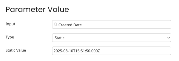 parameter example and Salesforce date format