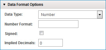 The Number data type is selected.