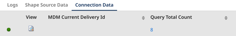 Example of tracked properties when you view a document. Both MDM Delivery ID and Query Total Count display with total count showing in this scenario.
